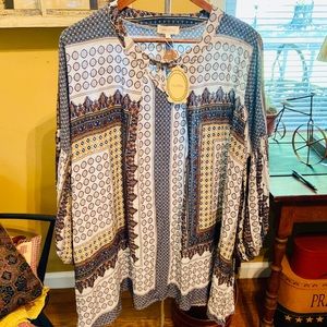 NWT Velzera Boho Tunic Size 2XL